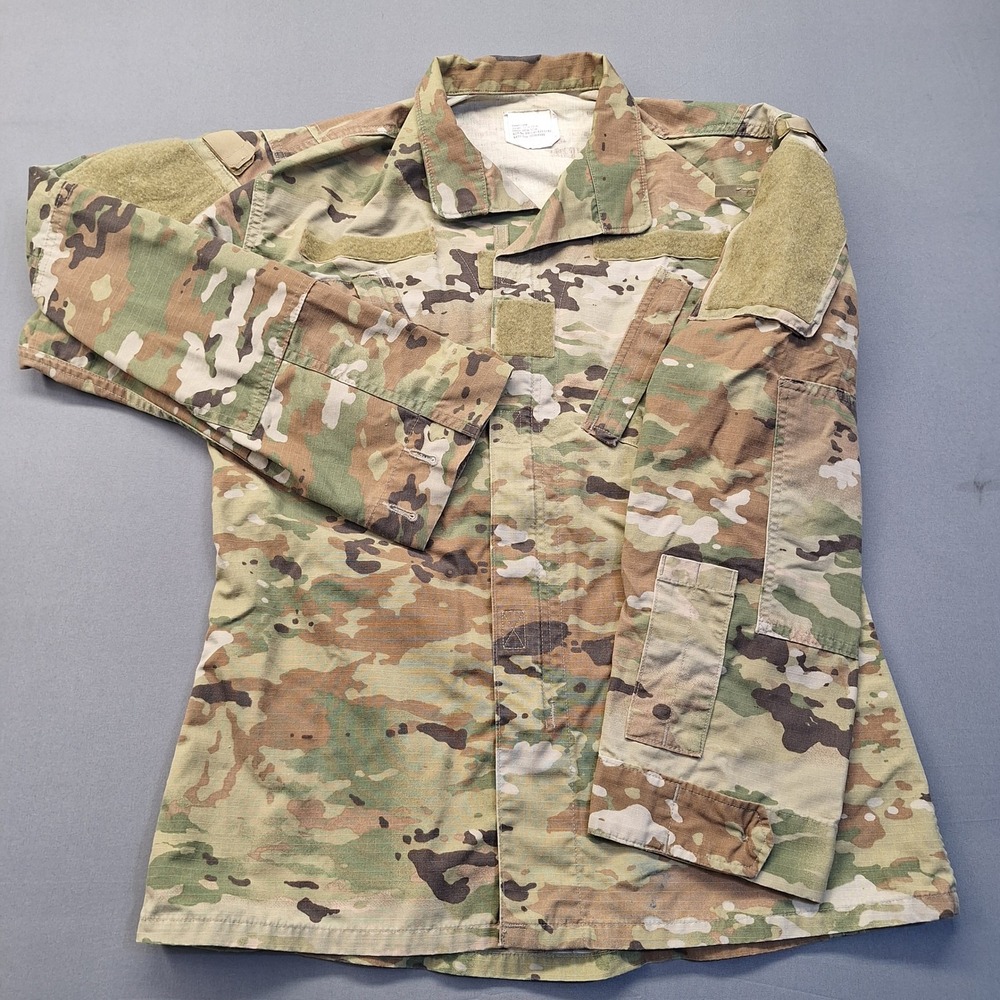 US Army ACU OCP Multicam Combat‎ Uniform Coat Small Long Insect Guard Ripstop 86